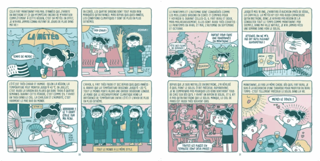 Bibimbap ou jambon-beurre ? Planche de la BD Hyunji Yoon 