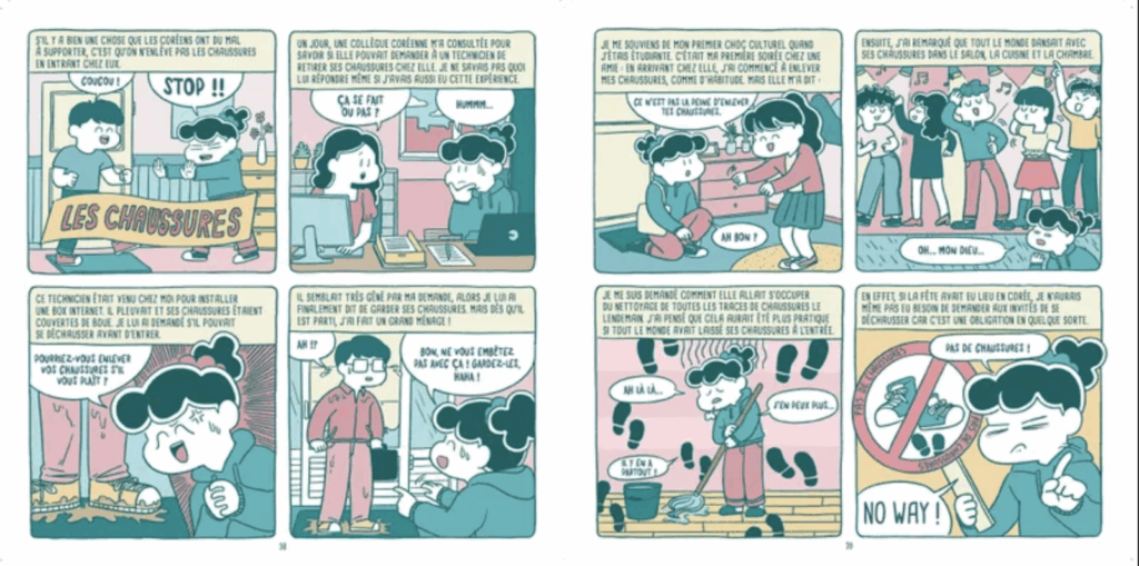 Bibimbap ou jambon-beurre ? Planche de la BD Hyunji Yoon 