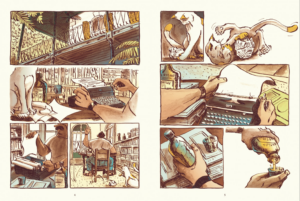 Laurent Zimmy en dédicace pour sa BD Heminway et la jeune fille le 10 juillet 2026 à L'introuvable à Quimper