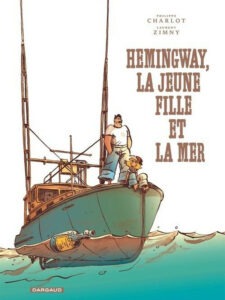 Laurent Zimmy en dédicace à L'introuvable à Quimper pour sa BD Hemingway, la jeune fille et la mer.